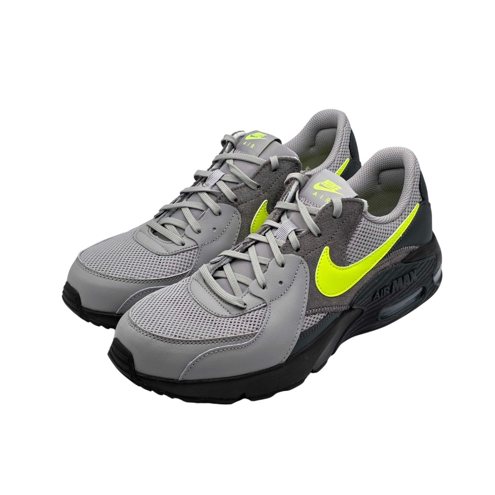 Nike Air Max Excee Sneakers Men's Size 10.5 Grey Neon Yellow NEW FZ5486-007